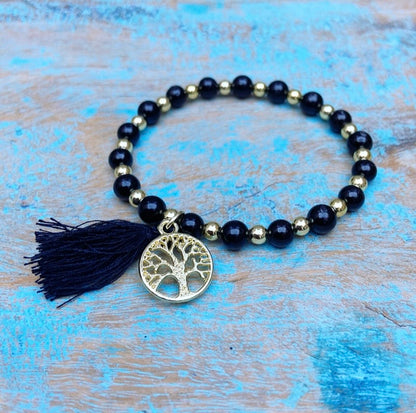 Zwarte Toermalijn armband "Bescherming"