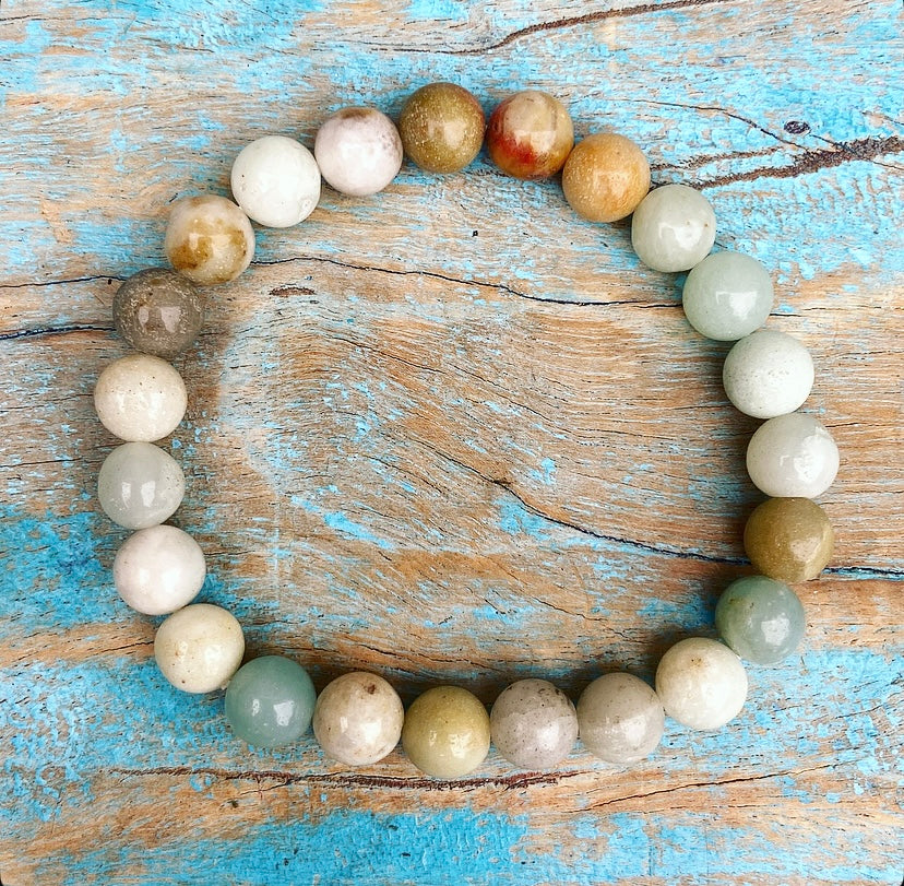 Amazoniet armband "Herstel & Balans"