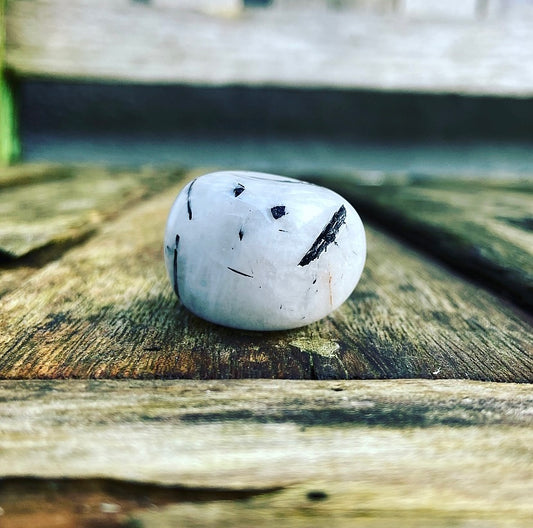 Toermalijn Kwarts Knuffelsteen "Lichtwerker"