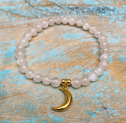 Regenboog Maansteen armband "de maangodin"