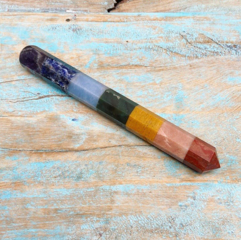 Chakra massagestaaf "Van kruin tot basis"