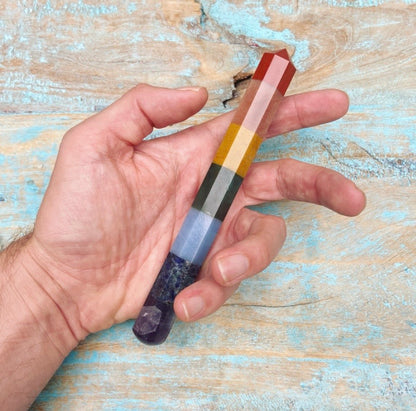 Chakra massagestaaf "Van kruin tot basis"