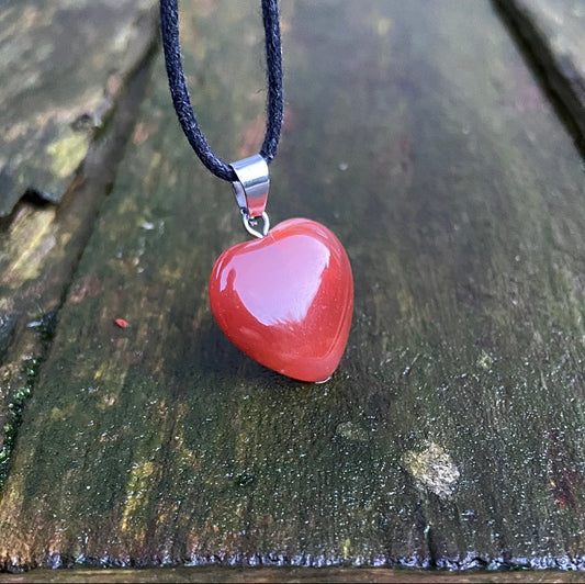 Agate heart pendant "New Balance"
