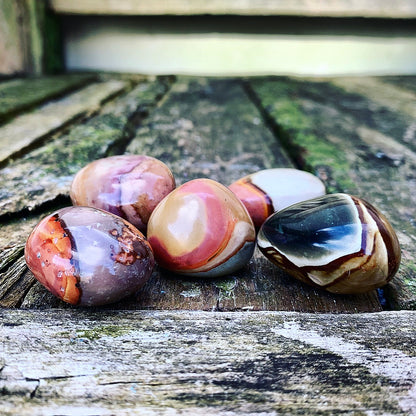 Polychrome Jasper tumbled stone "Grounding"