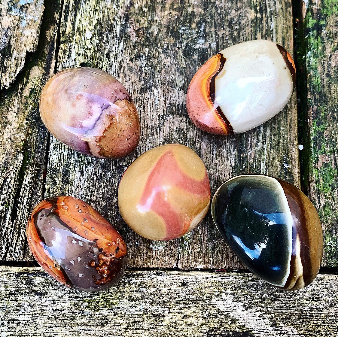 Polychrome Jasper tumbled stone "Grounding"