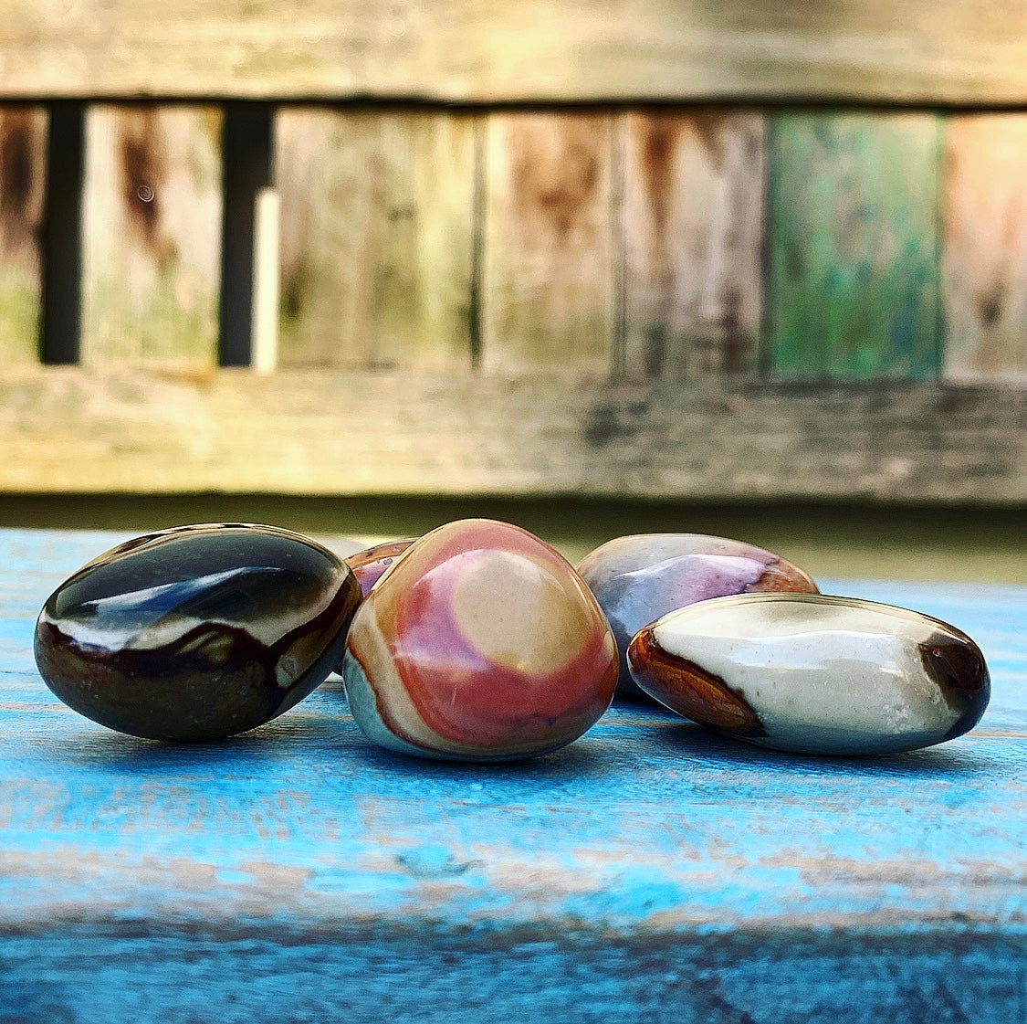 Polychrome Jasper tumbled stone "Grounding"