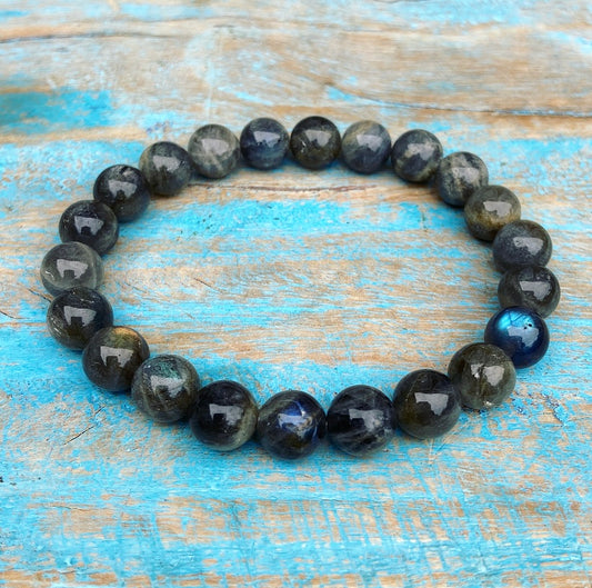 Labradoriet armband "De Dans van Aurora"