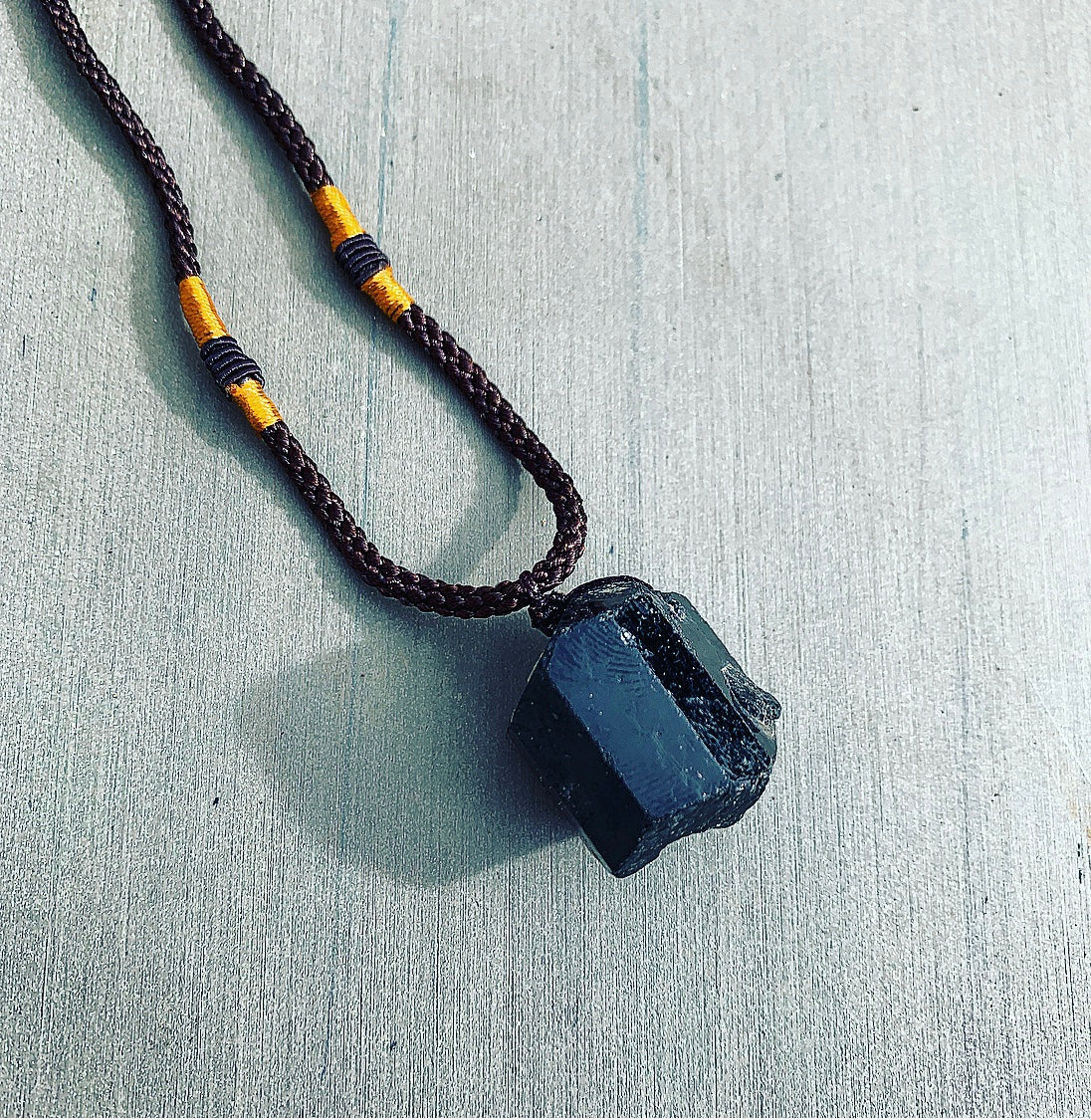 Black Tourmaline pendant "ENERGETIC PROTECTION"