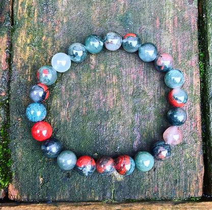 Bloedsteen Armband "Moed & Vitaliteit"
