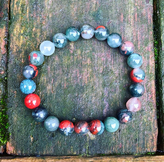 Bloedsteen Armband "Moed & Vitaliteit"