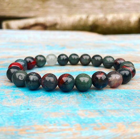 Bloedsteen Armband "Moed & Vitaliteit"
