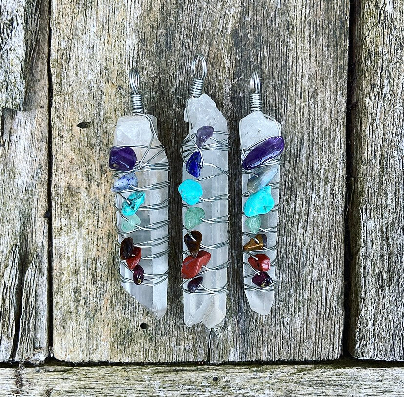 Bergkristall-Chakra-Anhänger „Spirituelle Energie“