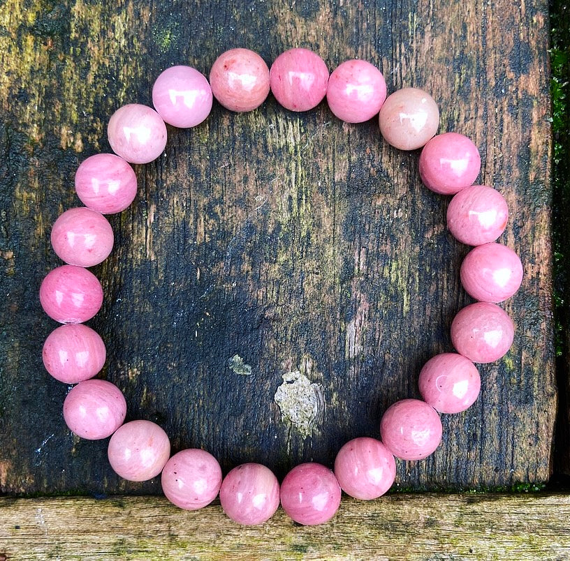 Rhodochrosiet armband "Voorouder Energie"