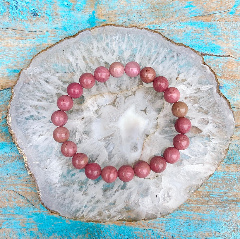 Rhodochrosiet armband "Voorouder Energie"
