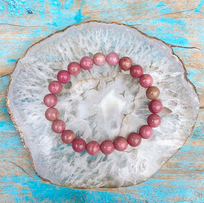 Rhodochrosiet armband "Voorouder Energie"