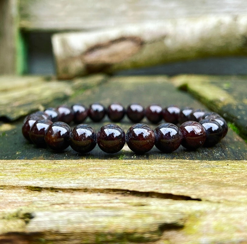 Granaat Armband "Alles Komt Goed"