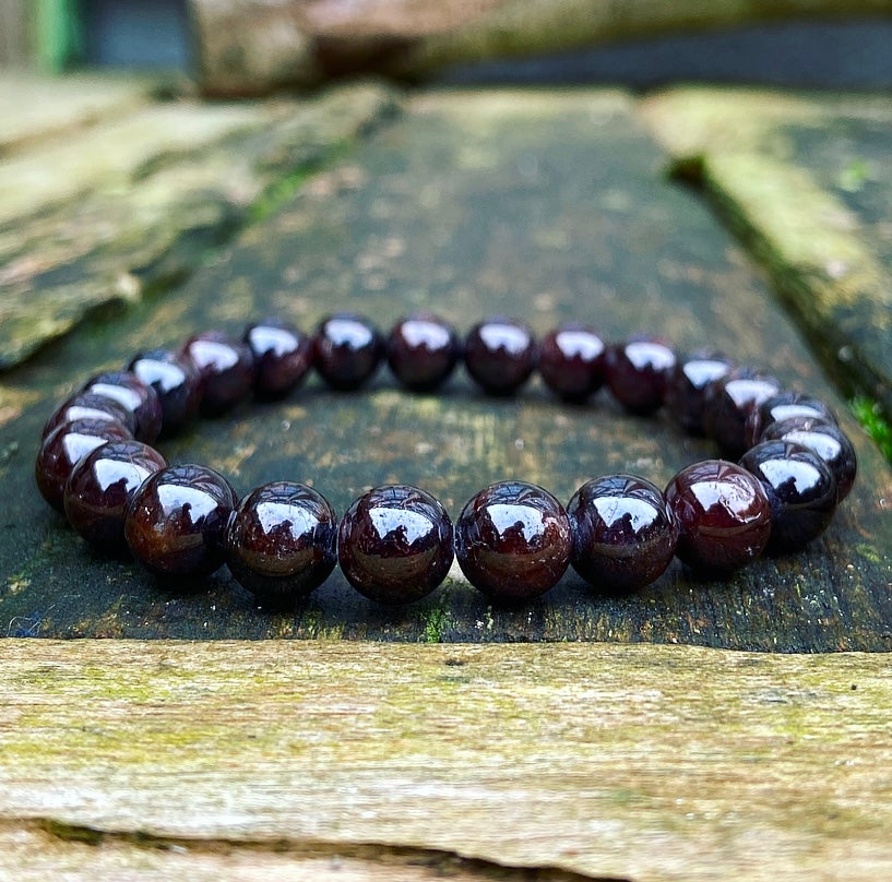 Granaat Armband "Alles Komt Goed"