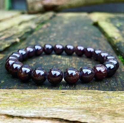 Granaat Armband "Alles Komt Goed"