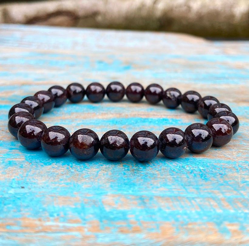 Granaat Armband "Alles Komt Goed"