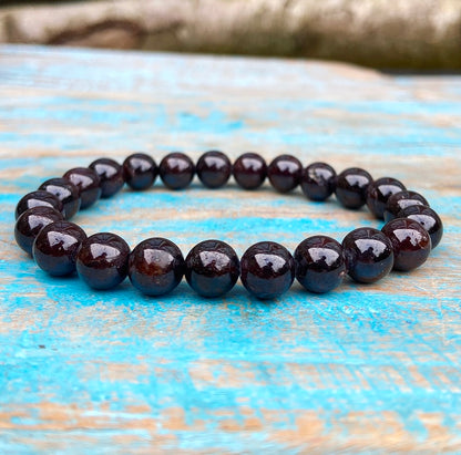 Granaat Armband "Alles Komt Goed"