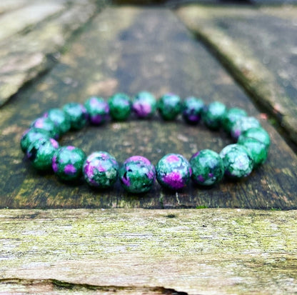 Ruby in fuchsite bracelet "Passion &amp; Power"