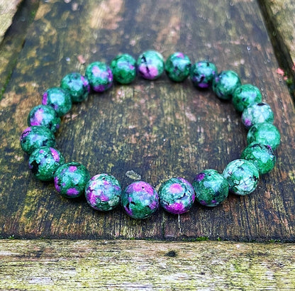Ruby in fuchsite bracelet "Passion &amp; Power"