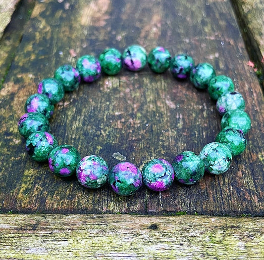 Ruby in fuchsite bracelet "Passion &amp; Power"