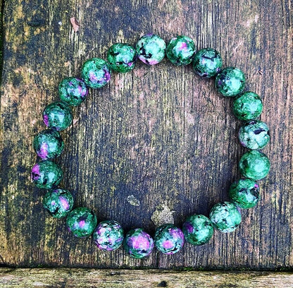 Ruby in fuchsite bracelet "Passion &amp; Power"