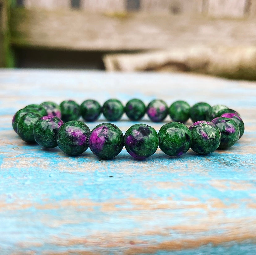Ruby in fuchsite bracelet "Passion &amp; Power"