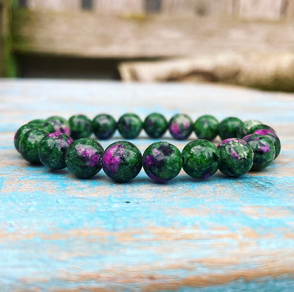 Ruby in fuchsite bracelet "Passion &amp; Power"