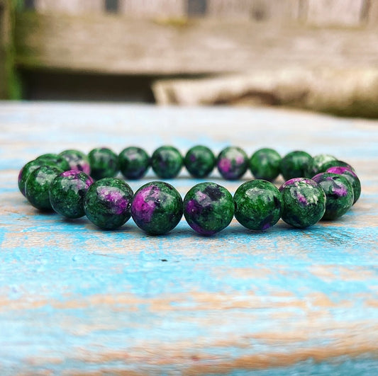 Ruby in fuchsite bracelet "Passion &amp; Power"