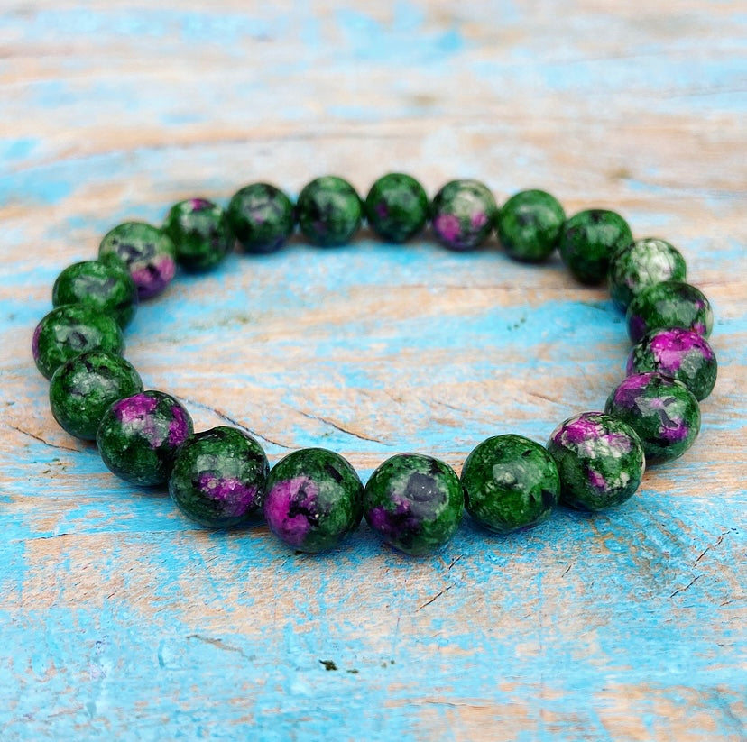 Ruby in fuchsite bracelet "Passion &amp; Power"