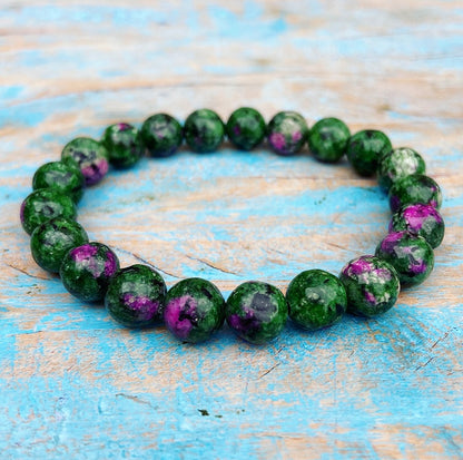 Ruby in fuchsite bracelet "Passion &amp; Power"