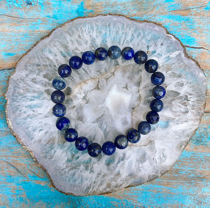 Lapis Lazuli bracelet "Dare and do"