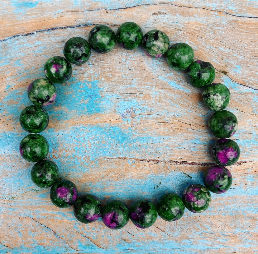 Ruby in fuchsite bracelet "Passion &amp; Power"