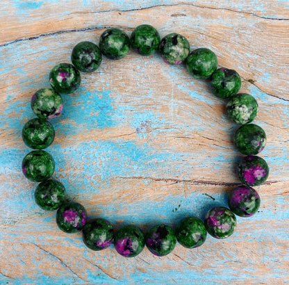 Ruby in fuchsite bracelet "Passion &amp; Power"