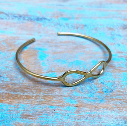 Messing Armband Oneindigheid "Voor Altijd Verbonden"