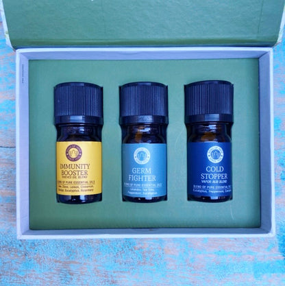 Set van 3 Etherische Oliemelanges "Natuurlijk in Balans"