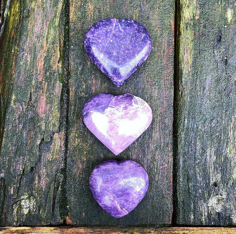 Lepidolite heart "Good night's sleep"