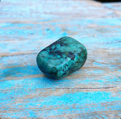 African Turquoise Tumbled Stone "Soulmates"