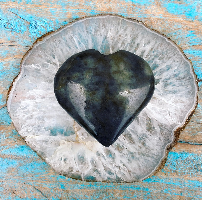 Labradorite heart "Protection"