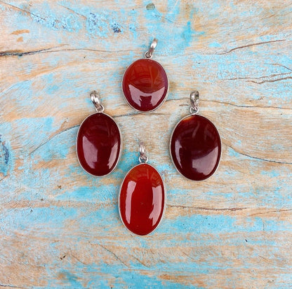 Carneool hanger "Ik Mag Er Zijn"