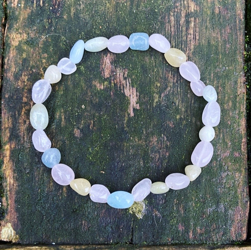Morganit-Armband „Carpe Diem: Nutze den Tag“