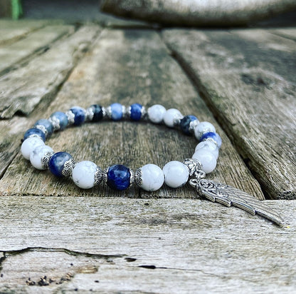 Lucky Charm Armband Sodaliet & Howliet "Trouw Zijn aan Jezelf"