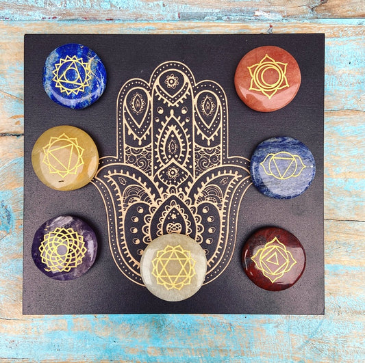 Chakra Gemstones set "Healing Hand"