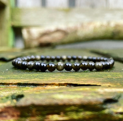 Obsidianarmband "Magic Mirror"