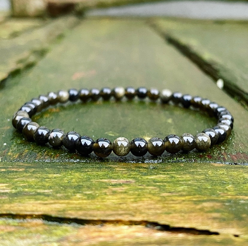 Obsidianarmband "Magic Mirror"