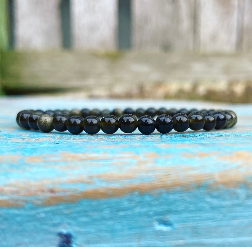 Obsidianarmband "Magic Mirror"