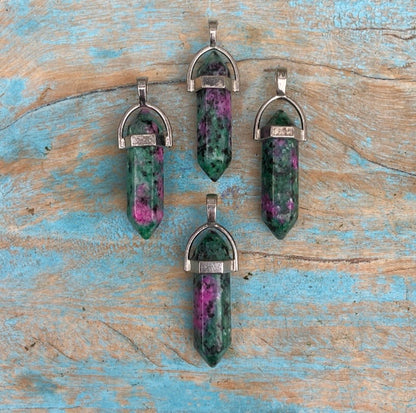 Dubbelpunt hanger Robijn "Power & Passie"