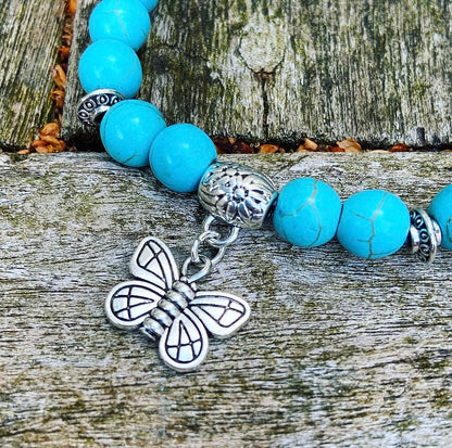 Lucky Charm Armband Turqueniet Vlinder "Spiritualiteit"